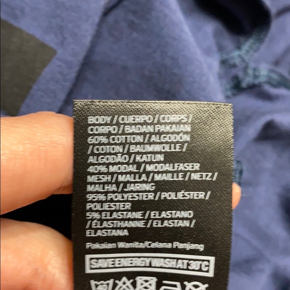 COPY - Ivy Park Mesh Back Logo Muscle Tee in Rainstorm L - Picture 9 of 9